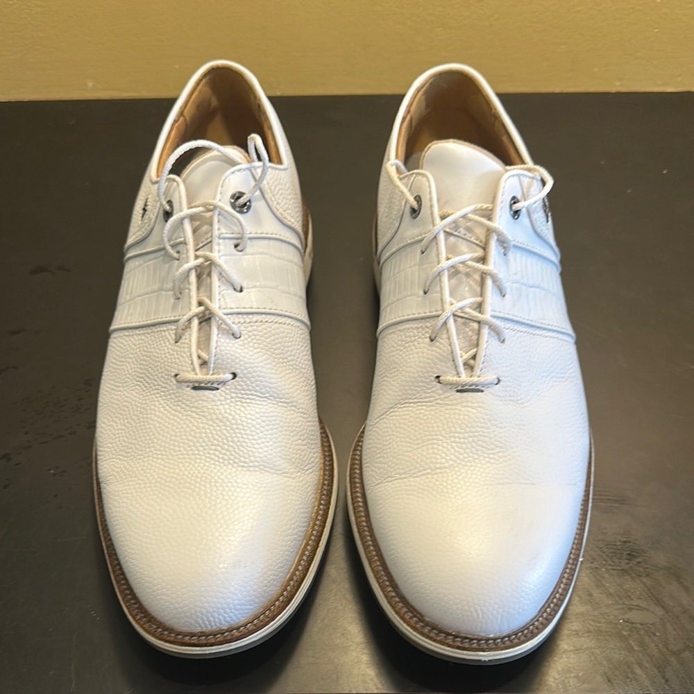 Men's White Leather Shoes